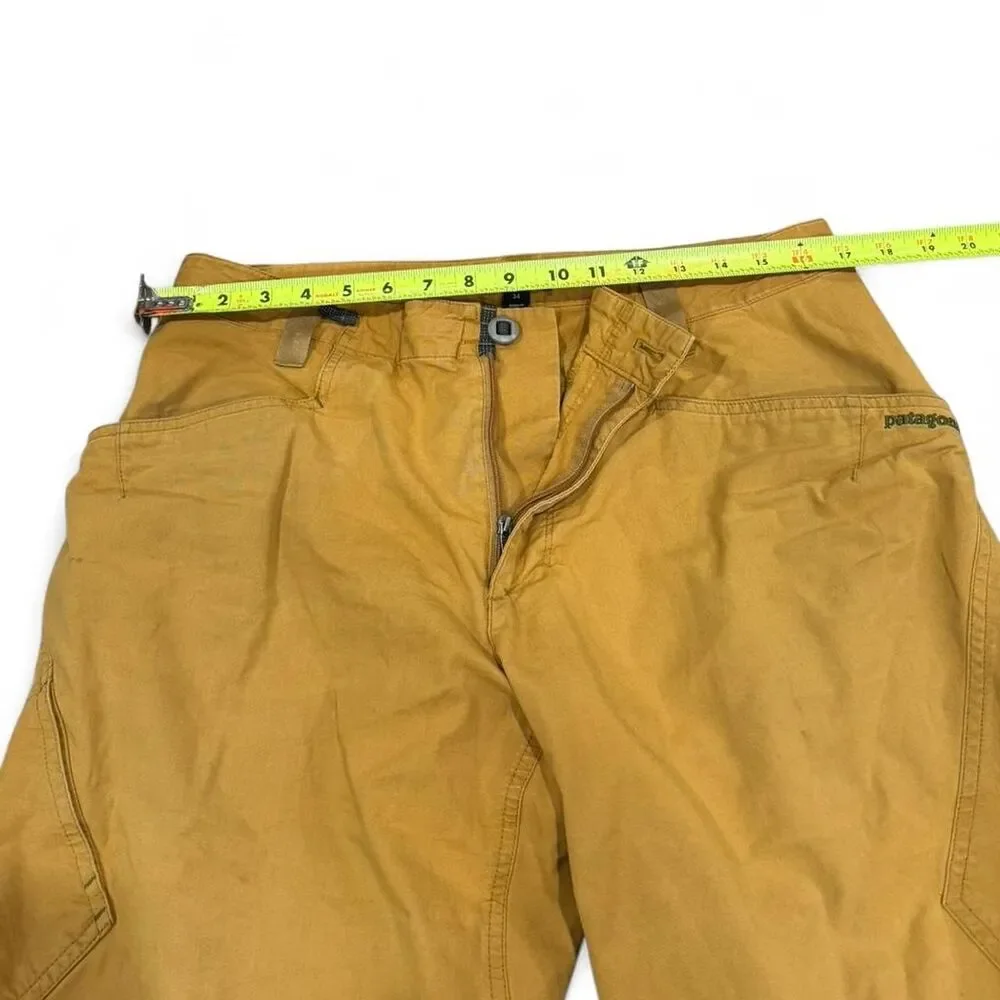 Patagonia Men's Yellow and Tan Trousers - Picture 7 of 7